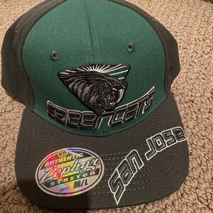 Zephyr San Jose SaberCats Green and Black Cap